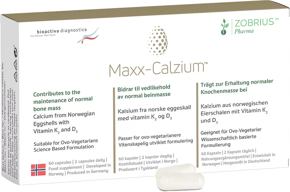 Maxx-Calzium Natürliches Eierschalen Nahrungsergänzungsmittel