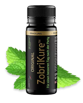 Entdecke unser Produkt ZobriKure – für einen besseren Tag danach – Party Recovery Shot
